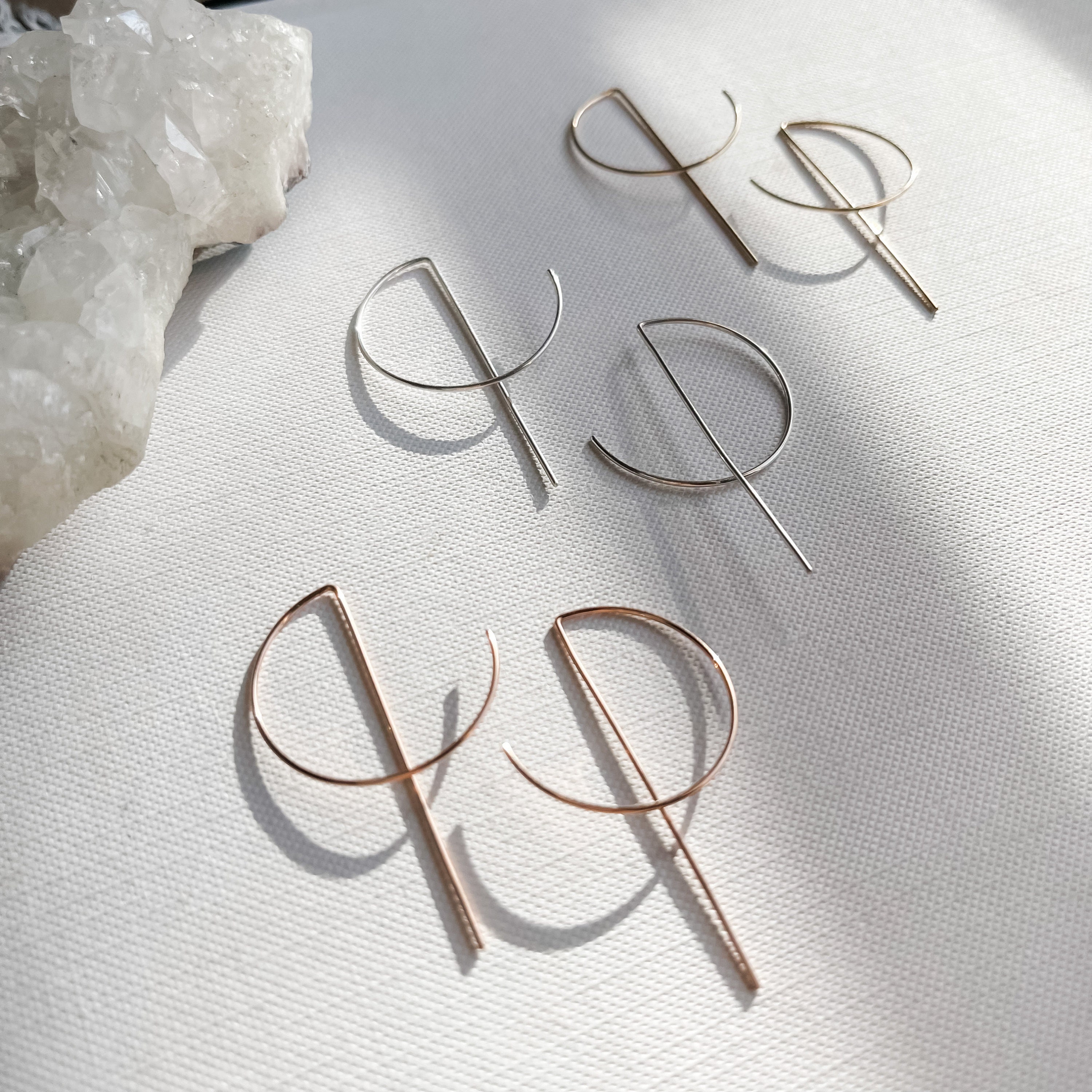 Wire threader earrings deals