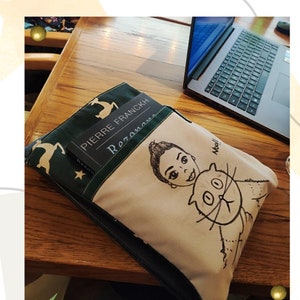 Pochette personnalisée faite main pour le Nouvel An - Cadeau illustré personnalisé