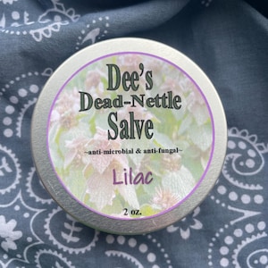 Lilac Scented Purple Dead Nettle Salve - 2oz