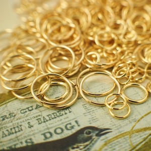 100 Gold Plated Jump Rings 16, 18, 20, 22 Gauge Best Commercially Made 4mm, 5mm, 6mm, 7mm, 8mm, 9mm, 10mm, 12mm 100 % Guarantee image 9