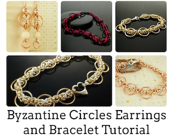 Byzantine Circles Bracelet and Earrings Tutorial - Expert PDF