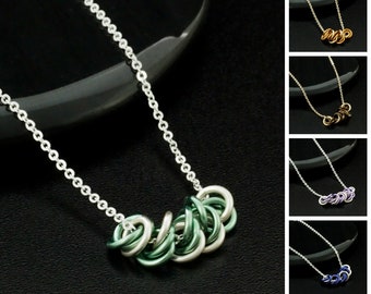 Lovely Maidens all in a Row Chainmaille Necklace Tutorial - Expert PDF