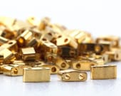 24kt Gold Miyuki Half Tila Beads - 2.3mm X 5mm - 100 Guarantee