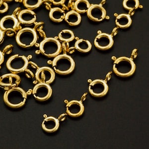 4 - 14kt Gold Filled Spring Clasps - 5mm, 5.5mm, 6mm, 7mm - Best Commercially Made - 100% Guarantee