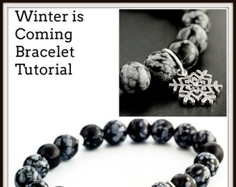 Winter is Coming Stretch Bracelet Tutorial