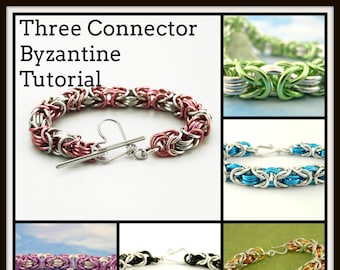 PDF Three Connector Byzantine Chainmaille Tutorial