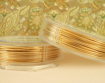 Non Tarnish Gold Color Artistic Wire - You Pick Gauge 10, 12, 14, 16, 18, 20, 22, 24, 26, 28, 30, 32 – 100% Guarantee