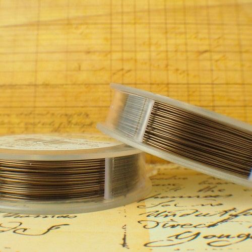 Premium Antique Brass Colored Wire Half Hard Non Tarnish You Etsy