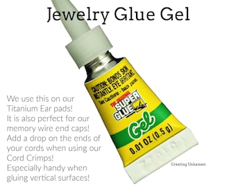 Super Glue GEL - TWO Tubes - Single Use 0.01oz or Multi Use 0.07oz