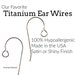 see more listings in the Ear Wires, Posts & Backs section