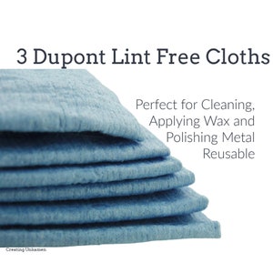 3 panni Dupont anti-pelucchi - Perfetti per la pulizia, l'applicazione della cera e la lucidatura - Riutilizzabili
