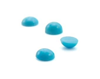 Sleeping Beauty Turquoise Cabochons  Natural Loose Round Stones Mined in the USA - 1.5mm, 2mm, 2.5mm, 3mm, 3.5mm, 4mm, 5mm, 6mm, 8mm, 10mm