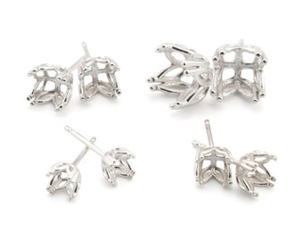 Boucles D'oreilles Argent Sterling & Iolite & Perle Jaune - ROSEMIMOSA, Neuves