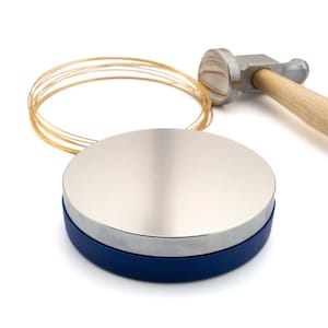 Round Bench Block with Built-in Rubber Pad - Our Pick for Beginners and Beyond - Wire Sample Included