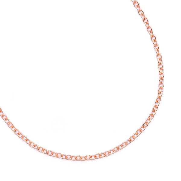 Bronze Oval Cable Chain in 3 Widths - By The Foot or Finished with Lobster Clasp Chain