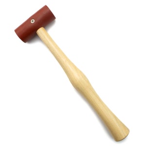 Large Rawhide Mallet - Our Pick for Shaping, Forming and Flattening Sheet, Wire or Strip - Wire Sample Included