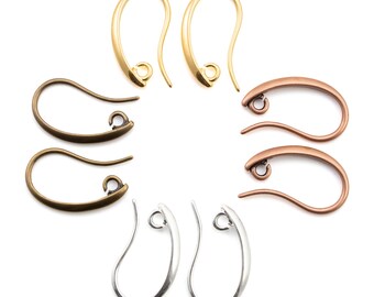 Copper Bar drop Earrings with floral print and handmade Fine Silver ear wires E-527