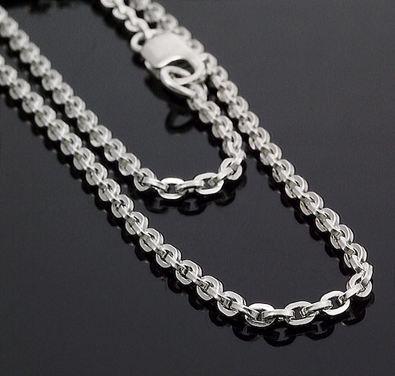 Sterling Silver Snake Chain 2.4mm Oxidized Finish 20-inch Length - Made in the USA Sterling Silver Snake Chain 2.4mm Oxidized Finish 20-inch Length - Made in the USA