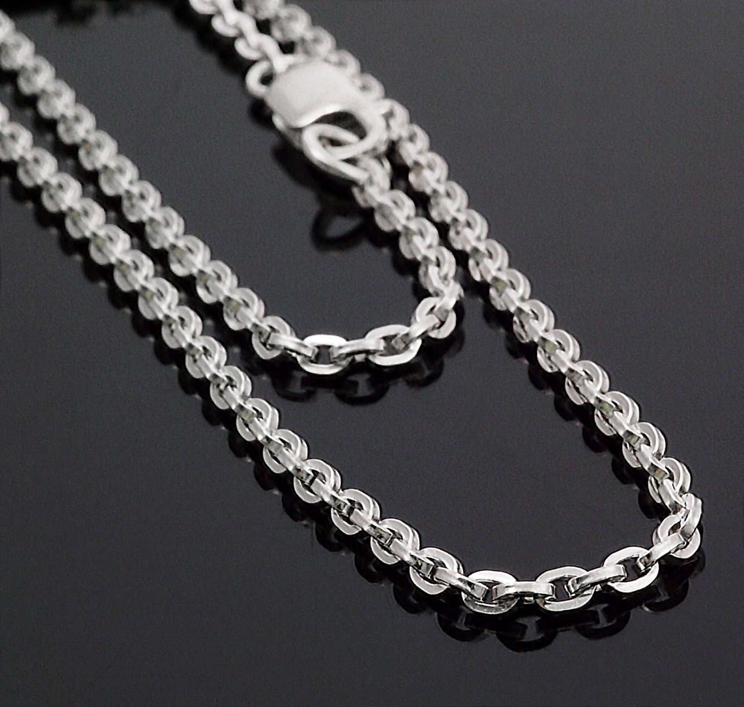 Sterling Silver Chain 2.2mm Square Wire 