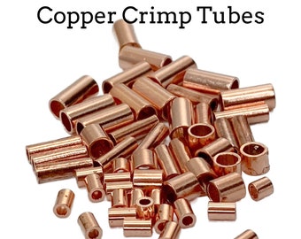 25 Copper Crimp Tubes in 5 Sizes - Best Commercially Made - 100% Guarantee