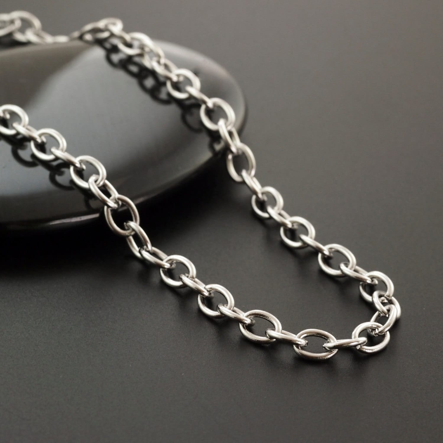 Stainless Steel Chain Bulk, 10 Ft of Surgical Stainless Steel