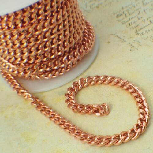 Solid Copper Ball Chain 3.2mm by the Foot or Finished With Etsy
