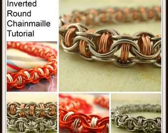 Captured Inverted Round Chainmaille Bracelet Tutorial - PDF