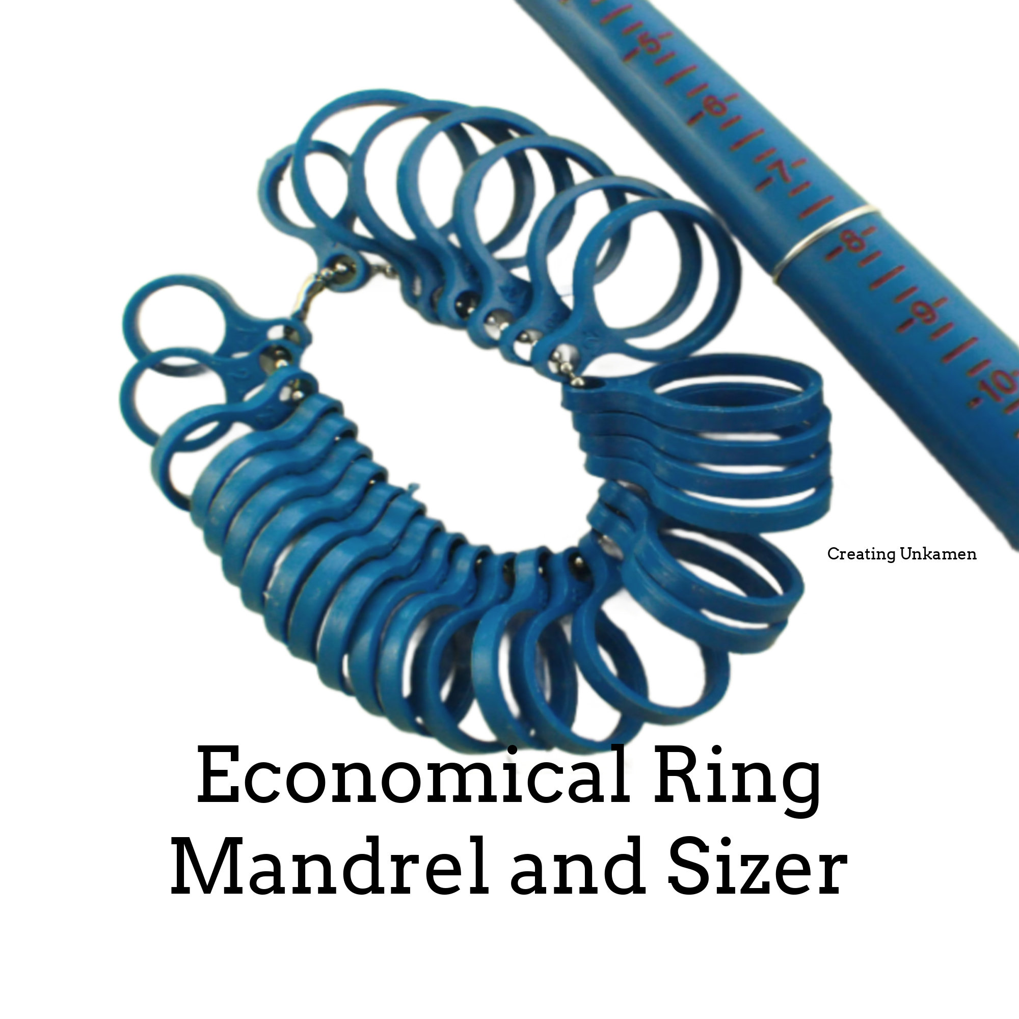  Lucwi Ring Mandrel Sizer Tool with Metal Mandrel