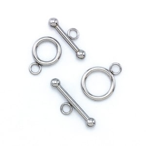 1 proste zapięcie zatrzaskowe ze stali nierdzewnej z końcówkami kulkowymi - 17 mm lub 20 mm - 100% gwarancji