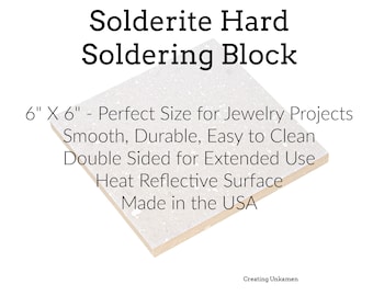 Solderite hartlöten Schmuck Block 6 "x 6" Made in den USA