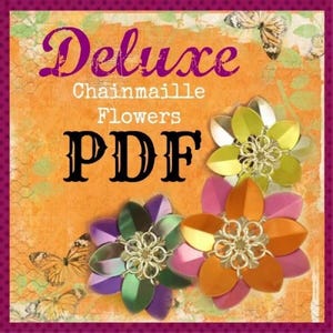Tutorial Chainmaille Flowers Fun Intermediate Scale Weave for Jewelry and Hair Accessories