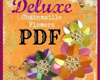 Tutorial Chainmaille Flowers Fun Intermediate Scale Weave for Jewelry and Hair Accessories