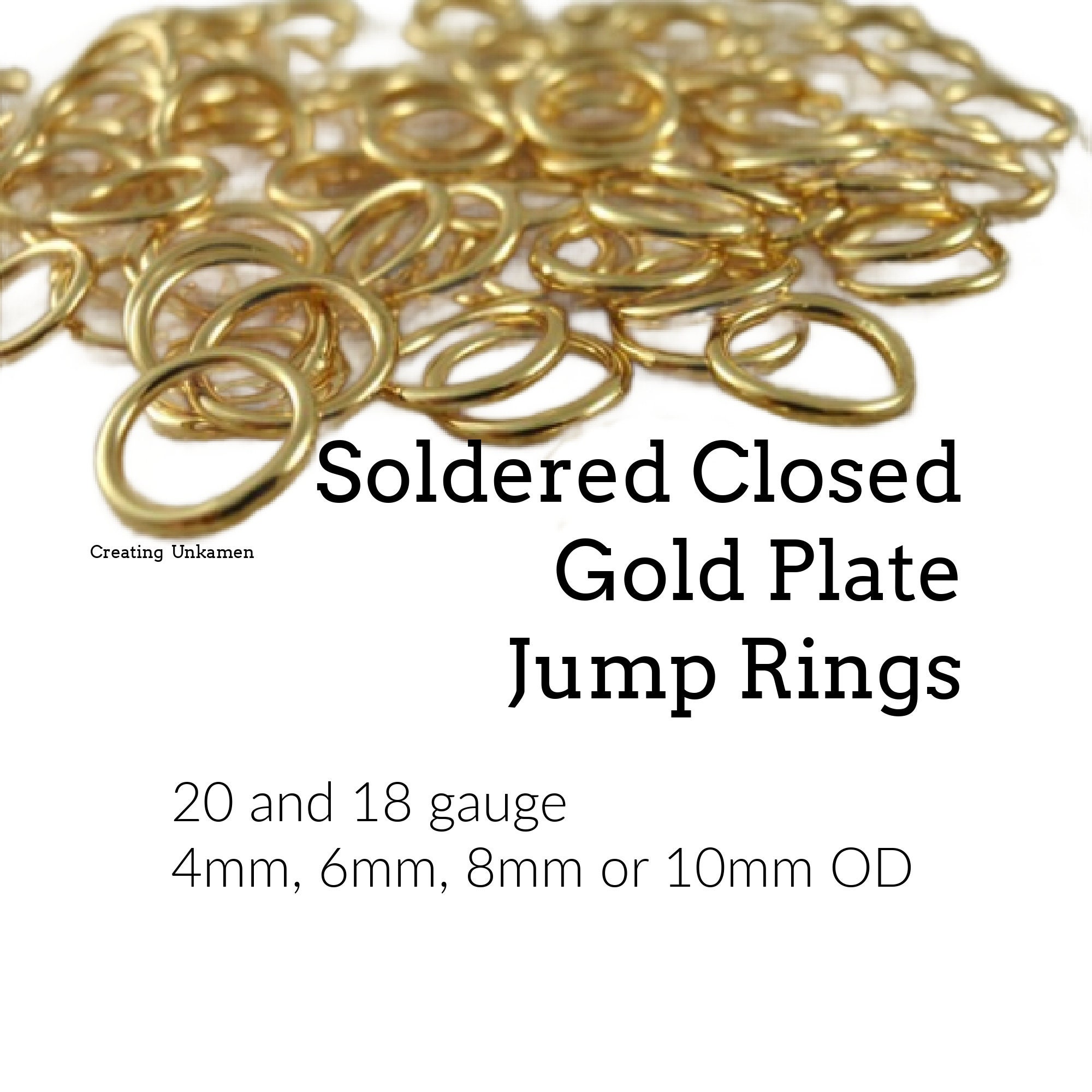 14K Gold Filled Jump Ring Twisted Shiny Closed Rings for DIY Handmade  Making Jewelry Findings Hypoallergenic Jewelry Accessory
