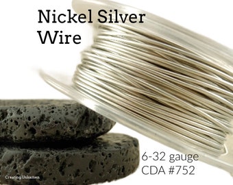 Nickel Silver Wire 100% Guarantee - You Pick 6, 8, 10, 12, 14, 16, 18, 20, 22, 24, 26, 28, 30, 32 gauge