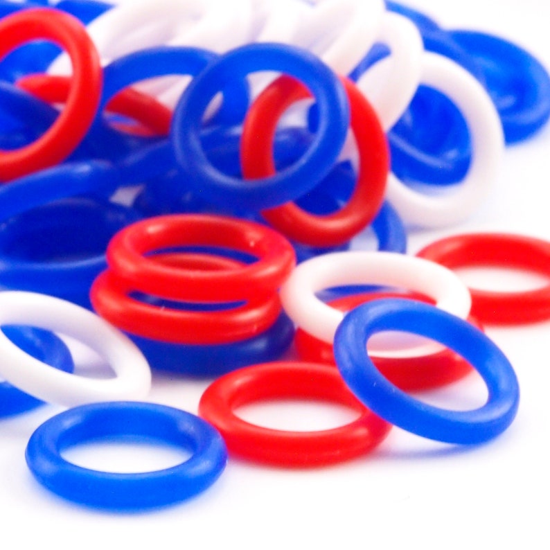50 12mm OD Silicone Jump Rings Pick Color Black White Etsy