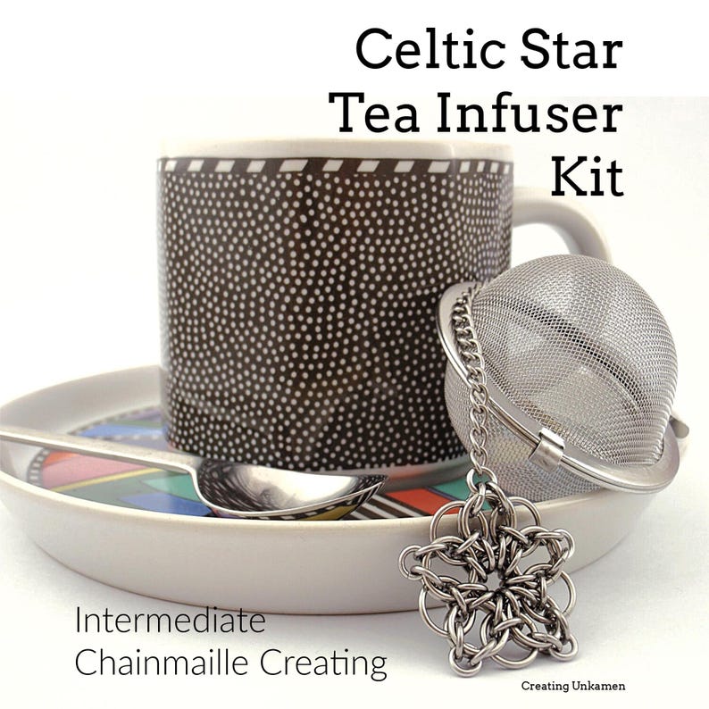 Celtic Star Chainmaille Tea Infuser Kit in Stainless Steel - Etsy