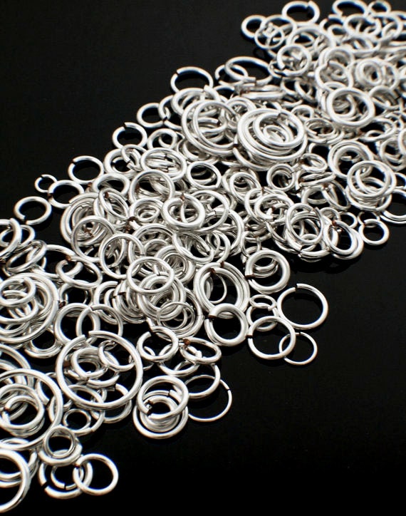 Jump Rings Sterling Silver Solder Filled 5mm (50pc) - Metal Clay Alchemist