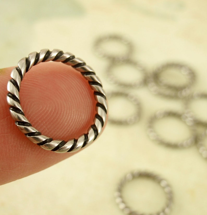 2 Fancy Soldered Stainless Steel Jump Rings 14 Gauge 14.5mm Etsy