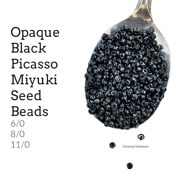6-4511, Miyuki 20g Matte Picasso Smoky Black 6-4511, Miyuki 20g Matte Picasso Smoky Black