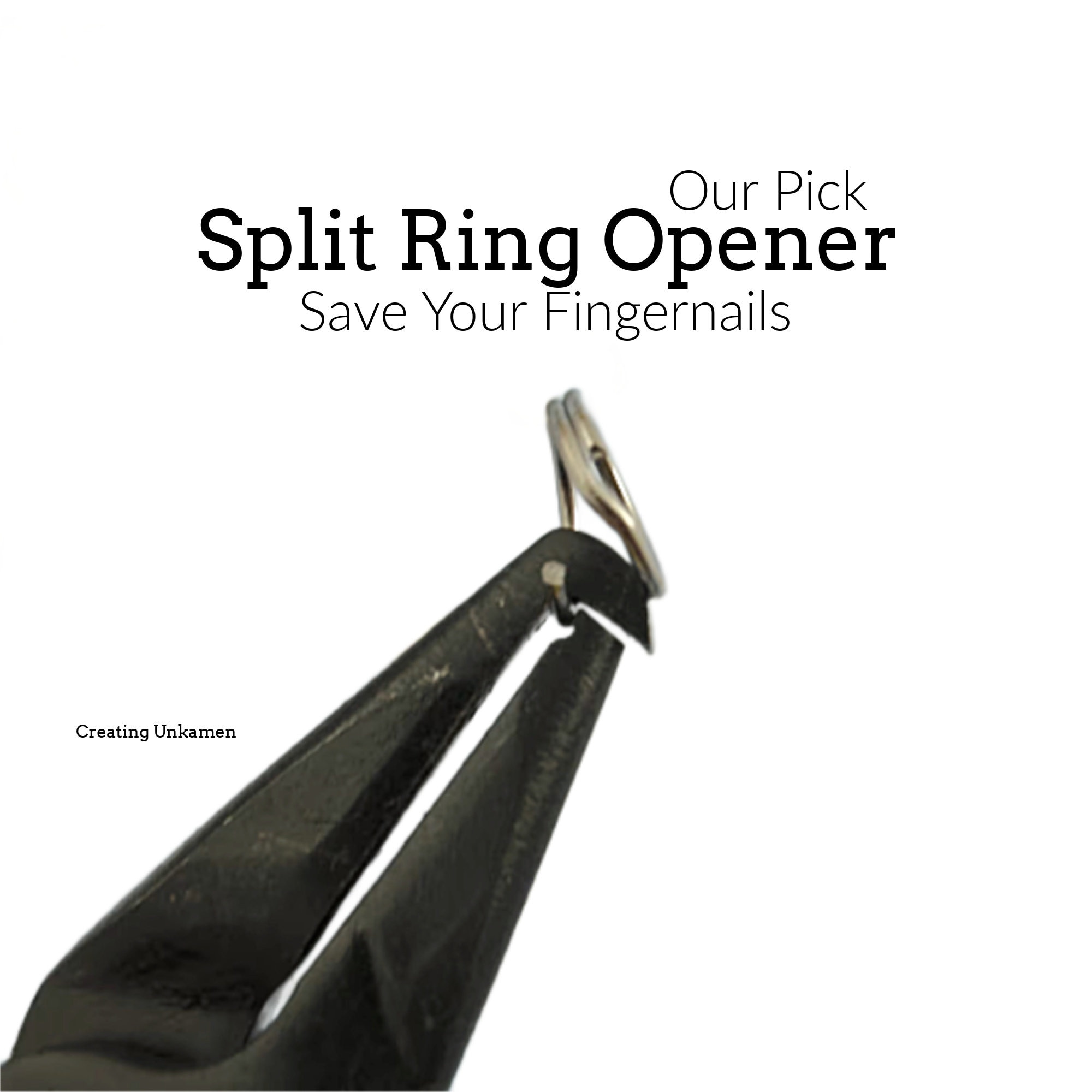 Beadthoven Split Ring Opening Pliers Tweezers Opener Tools Jewelry Making  Tools Jump Ring Jewelry Pliers for Opening Split Ring or Key Chain Gunmetal
