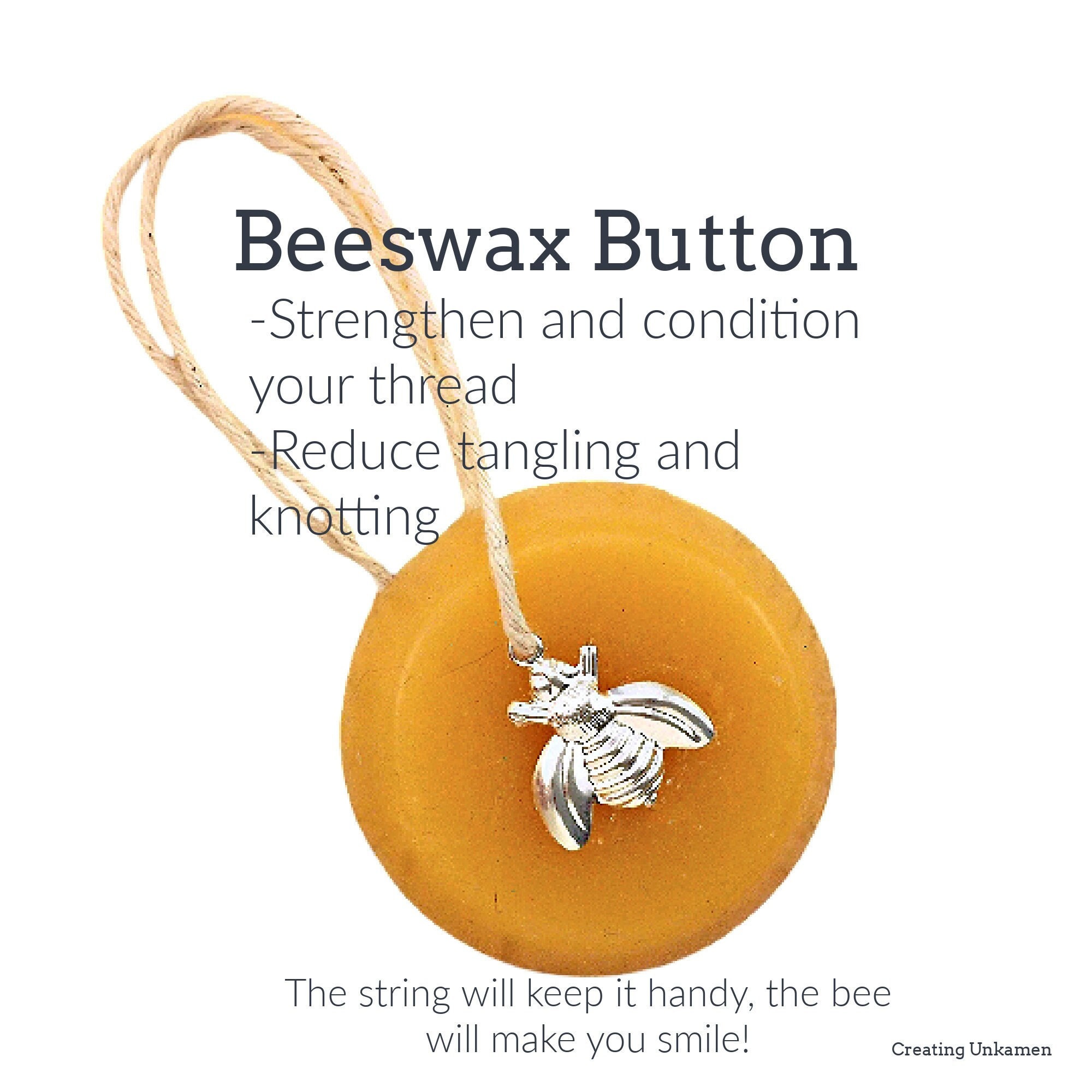 Cross Stitch Thread Wax Lubrication, Sewing Thread Beeswax Thread  Conditionerrepair Zipper Wax Honey Wax Silk Thread (white)