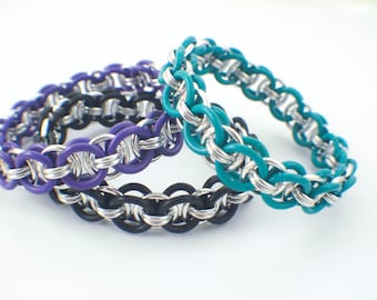 Tutorial Stretchy Parallel Chain or Helm Weave Chainmaille Bracelet Version II - Expert PDF
