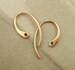5 Pairs of Solid Bronze Stunning Ear Wires - 20 gauge - 18mm X 10mm - Made in the USA 