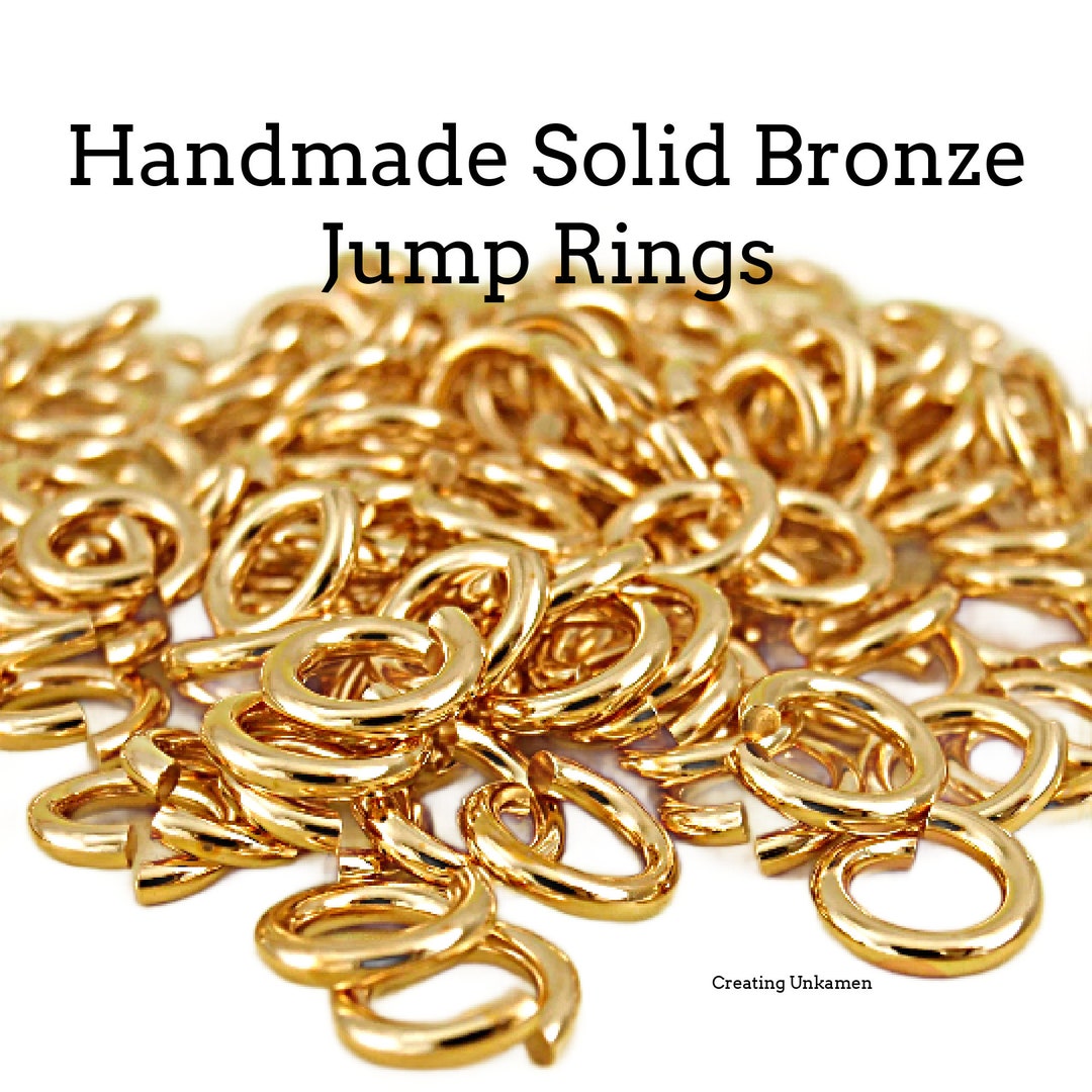 Custom Jump Rings Jump Rings 100 Custom Handmade Solid Bronze - You Choose Gauge and ...