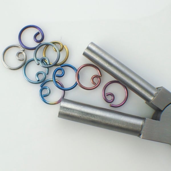 Bail Making Pliers - Perfect for Precise Repetitive Hoops - Professionally Prepped - 7.7mm and 9.2mm - Free Wire Sample Included