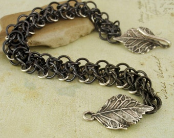 Tutoriel PDF en cotte de mailles - Bracelet elfe des bois - Du plaisir pour tous les niveaux - Instructions de luxe