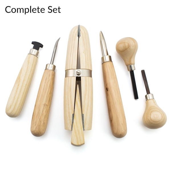 Gem Setting Tool Kit for Bezeling, Burnishing, and Stone Setting - 3 or 5 Piece Set