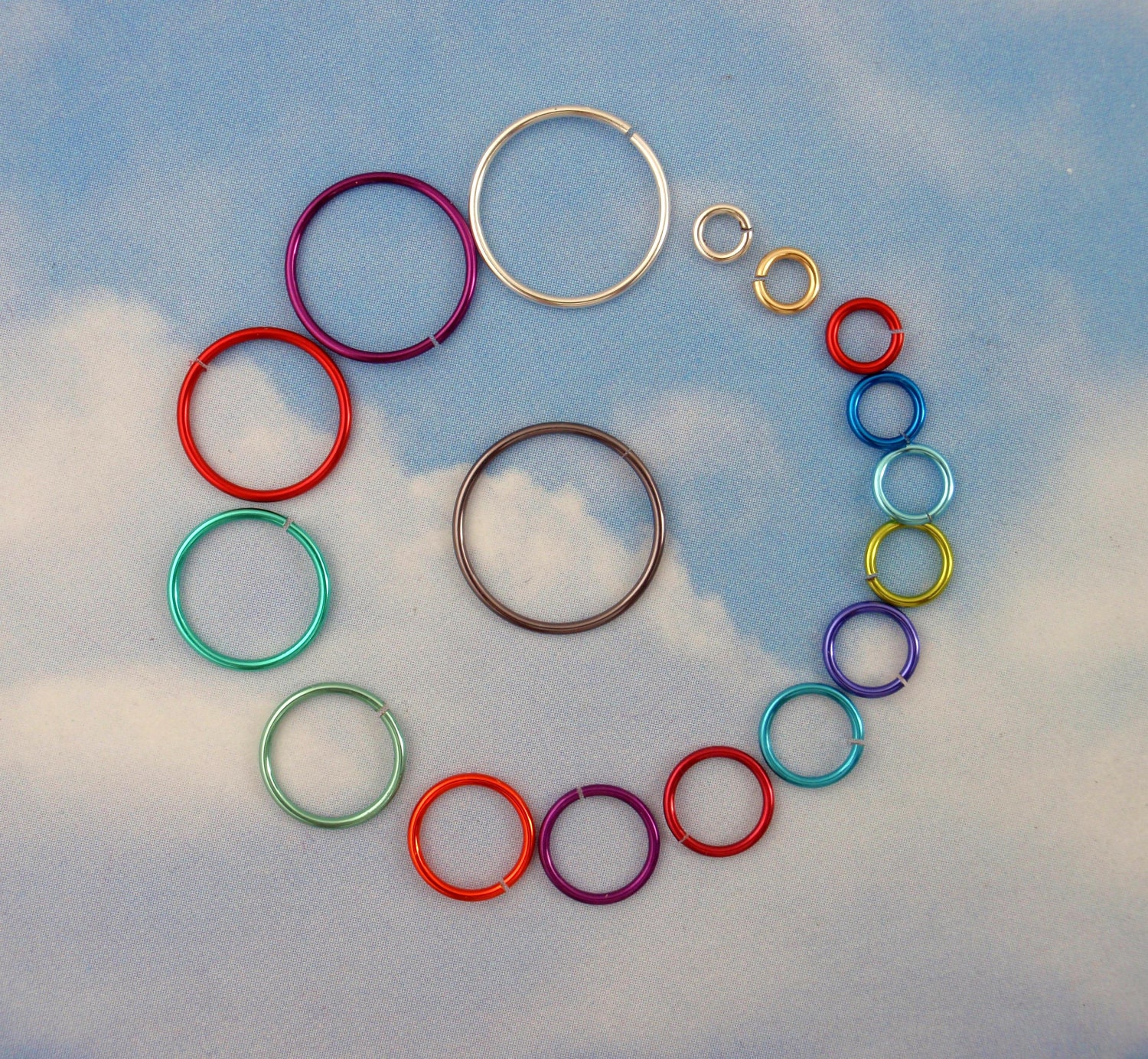 100 Non Tarnishing Copper Jump Rings You Pick Gauge and Etsy