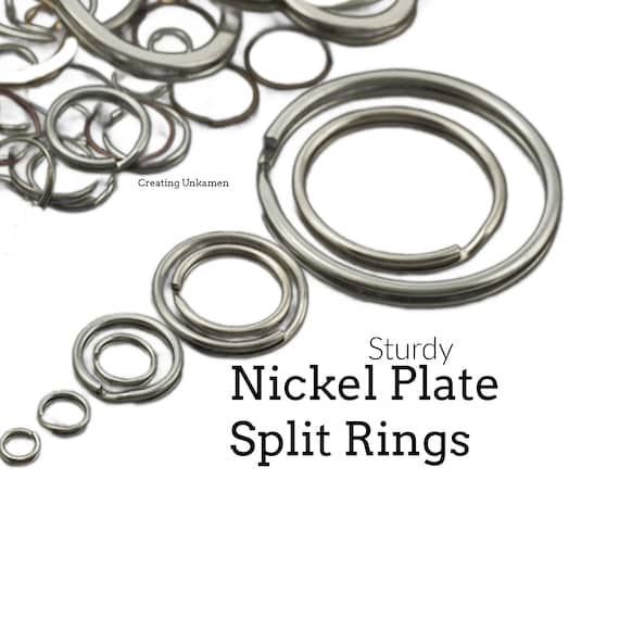 12mm nickel plated split ring/ key ring/ key chain rings, BULK 500pcs.