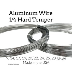 Aluminum Wire 1/4 Hard 9, 14, 17, 19, 20, 22, 24, 26, 28 gauge 100% Guarantee Made in the USA image 1
